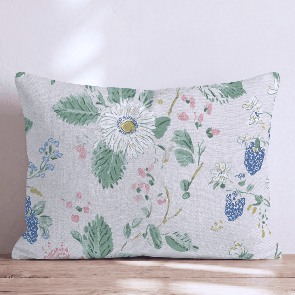 Blackberry Bush Throw Pillow - Hillcroft Home