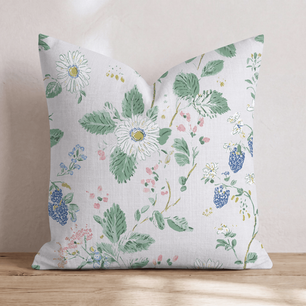 Blackberry Bush Throw Pillow - Hillcroft Home