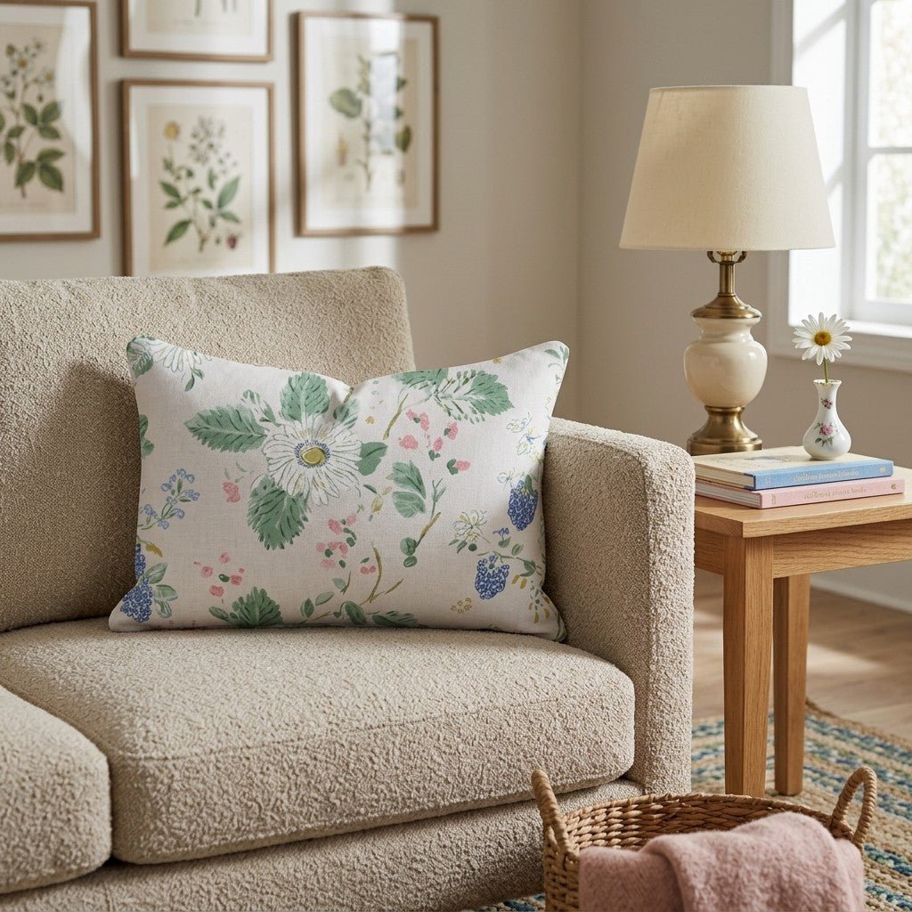 Blackberry Bush Throw Pillow - Hillcroft Home