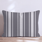 Blanchette Stripes - Charcoal Throw Pillow throw pillow - Hillcroft Home