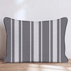Blanchette Stripes - Charcoal Throw Pillow throw pillow - Hillcroft Home