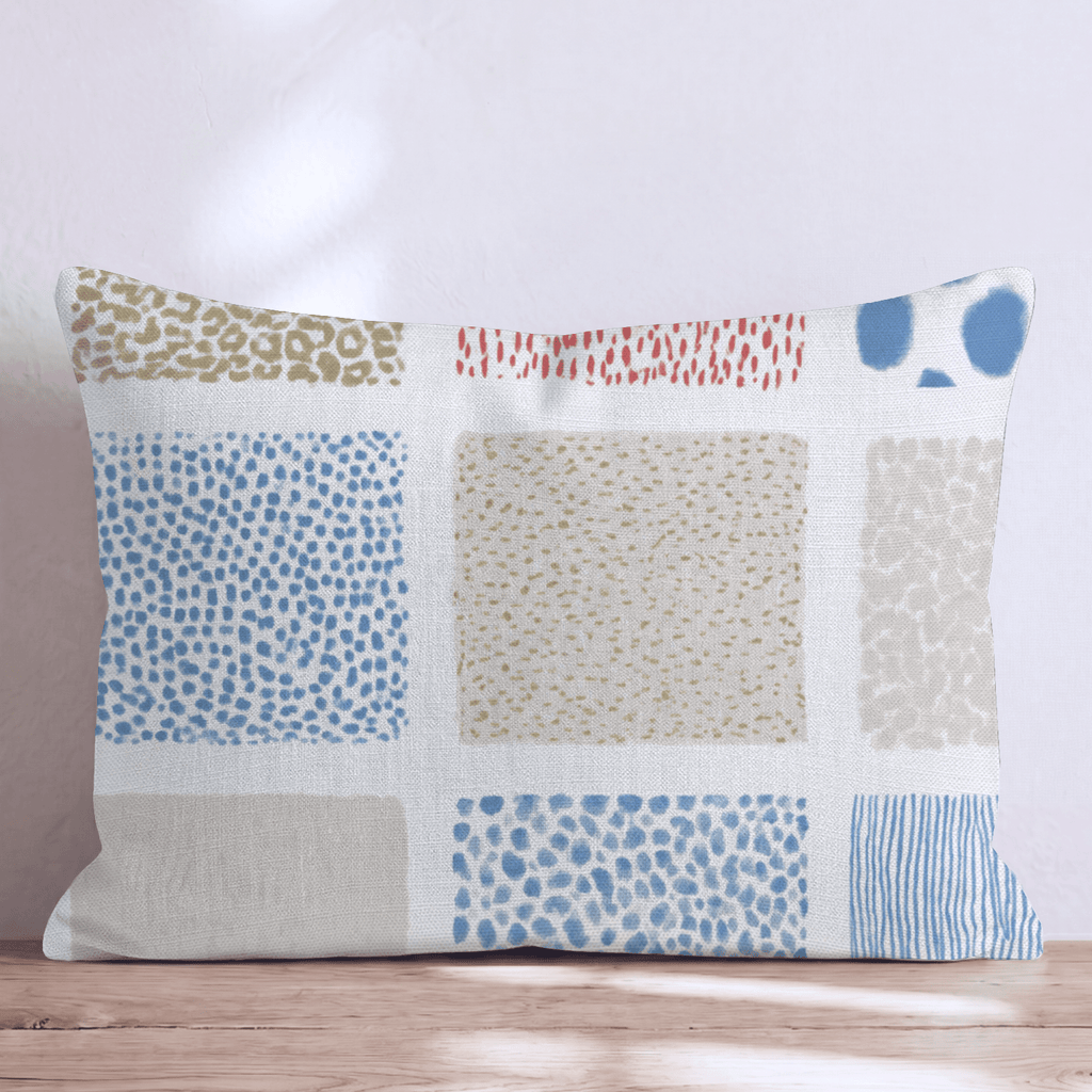 Blocks and Squares Throw Pillow - Hillcroft Home
