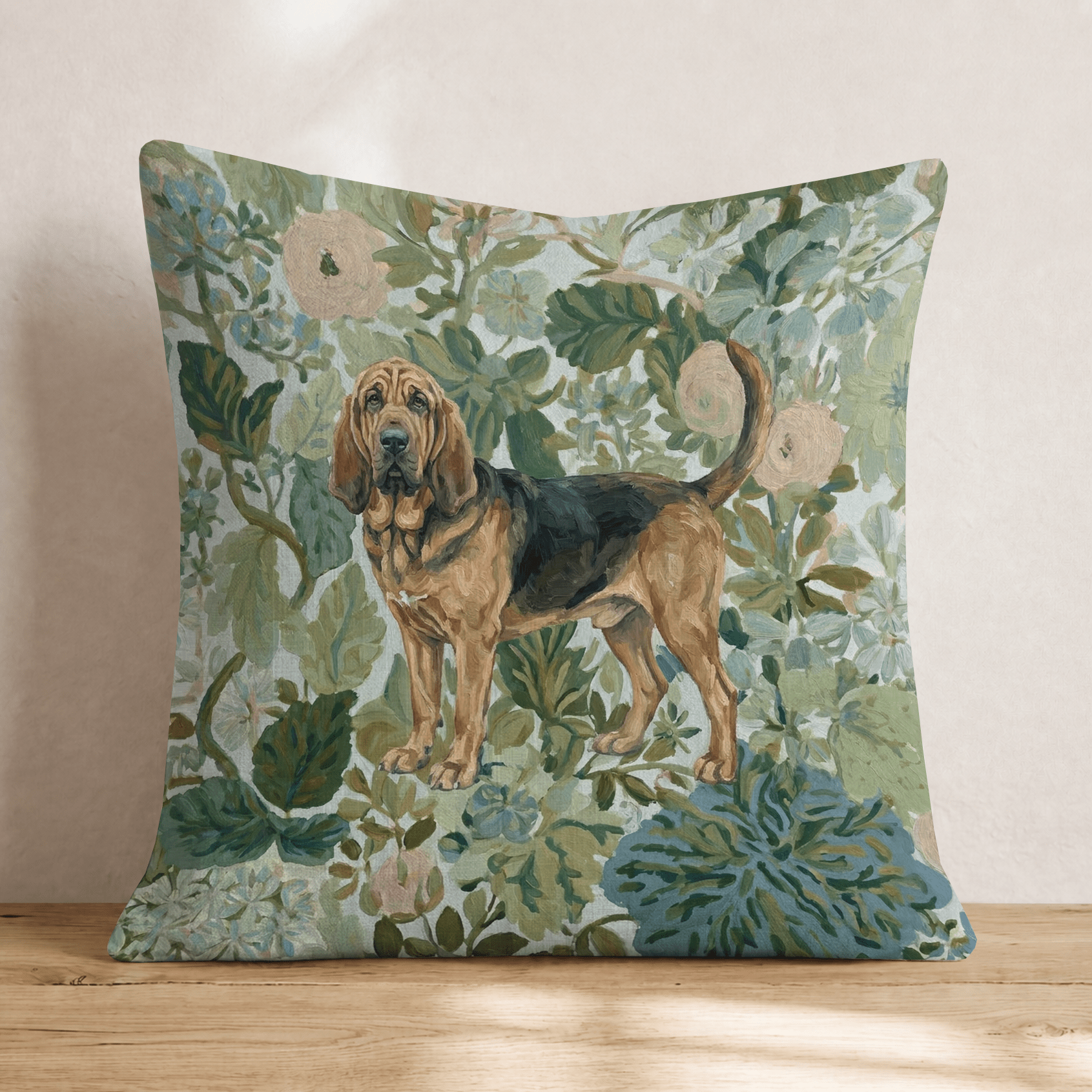 Bloodhound Power Throw Pillow - Hillcroft Home