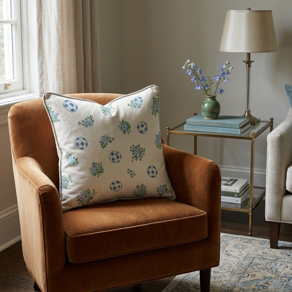 Blooming Goals Throw Pillow - Hillcroft Home