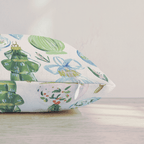 Blue and Green Christmas Scheme Throw Pillow throw pillow - Hillcroft Home