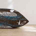 Blue Chocolate Ducks Throw Pillow - Hillcroft Home