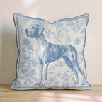 Blue Dane Beauty Throw Pillow - Hillcroft Home