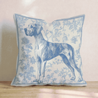 Blue Dane Beauty Throw Pillow - Hillcroft Home