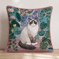 Blue Eyed Botanical Throw Pillow - Hillcroft Home