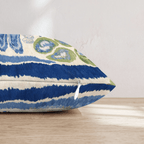 Blue Green Abstract Throw Pillow - Hillcroft Home