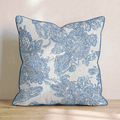 Blue Lace Throw Pillow - Hillcroft Home