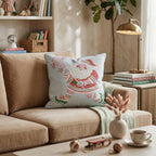 Blue Lacrosse Dash Throw Pillow - Hillcroft Home