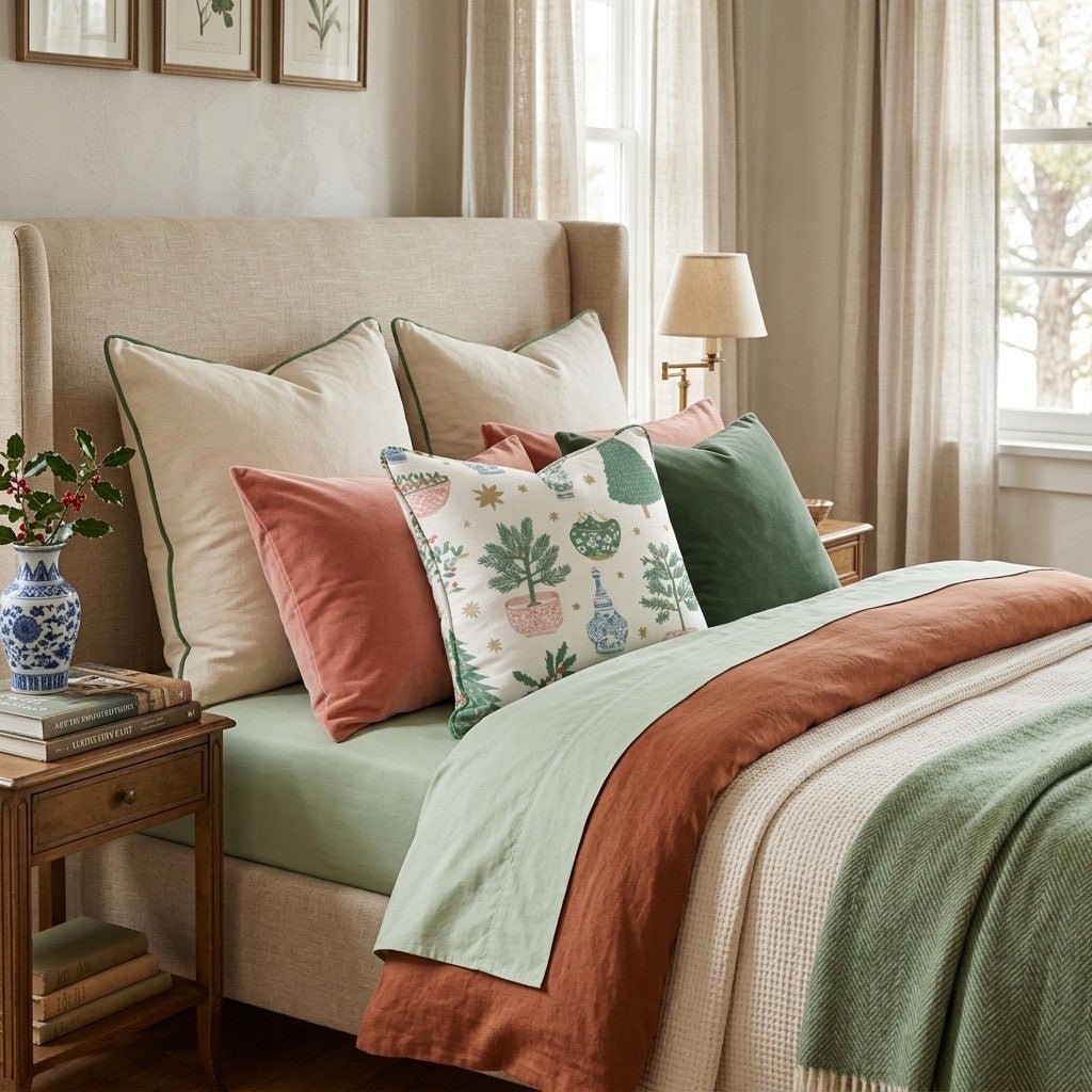 Blue Lagoon Noel Throw Pillow - Hillcroft Home