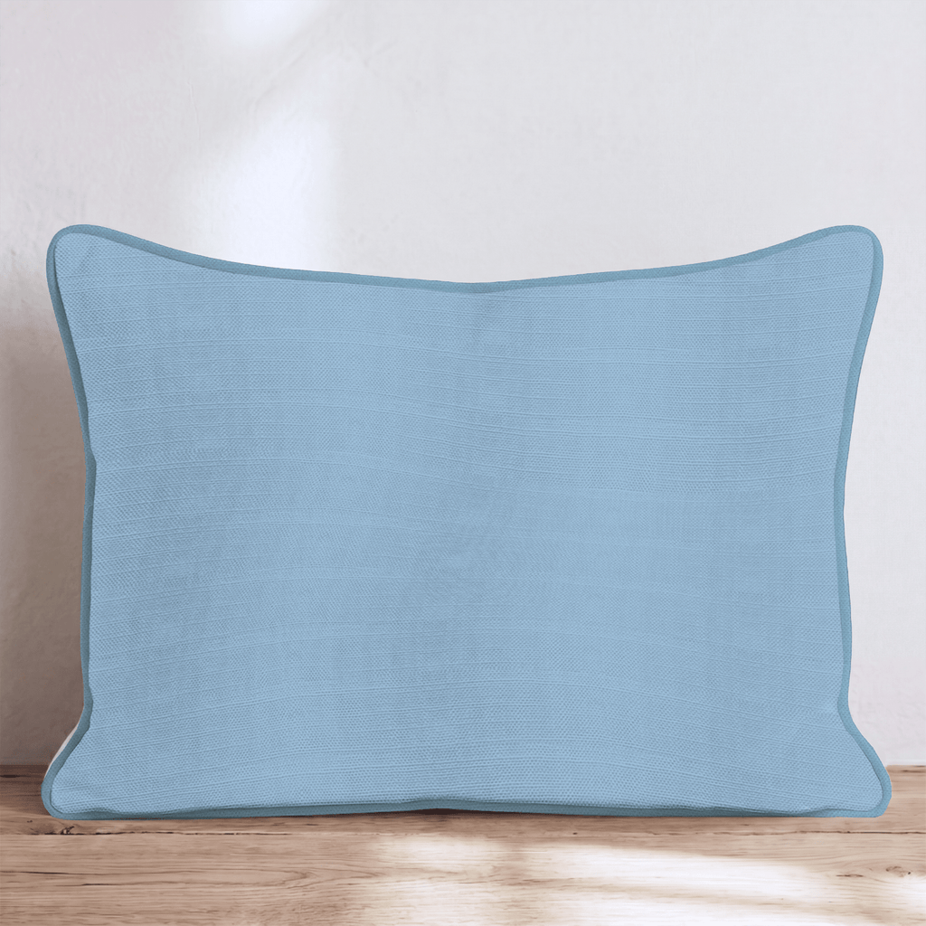 Blue monochrome Throw Pillow - Hillcroft Home