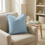 Blue monochrome Throw Pillow - Hillcroft Home