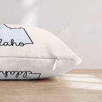 Blue Plaid Idaho Throw Pillow - Hillcroft Home