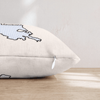 Blue Plaid Lousiana Throw Pillow - Hillcroft Home