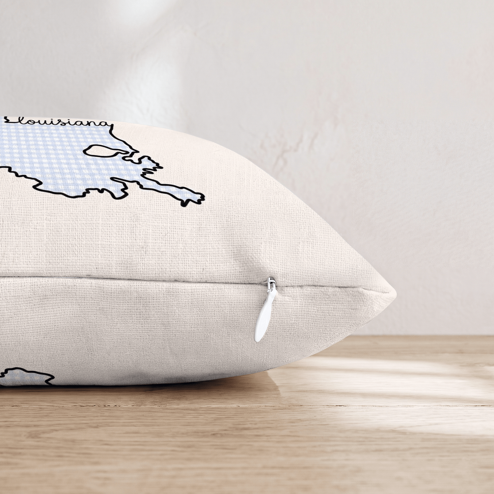 Blue Plaid Lousiana Throw Pillow - Hillcroft Home