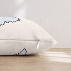 Blue Plaid Maine Throw Pillow - Hillcroft Home