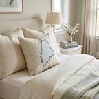 Blue Plaid Maine Throw Pillow - Hillcroft Home