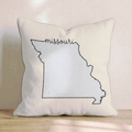 Blue Plaid Missouri Throw Pillow - Hillcroft Home