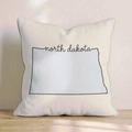 Blue Plaid North Dakota Throw Pillow - Hillcroft Home