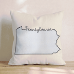 Blue Plaid Pennsylvania Throw Pillow - Hillcroft Home