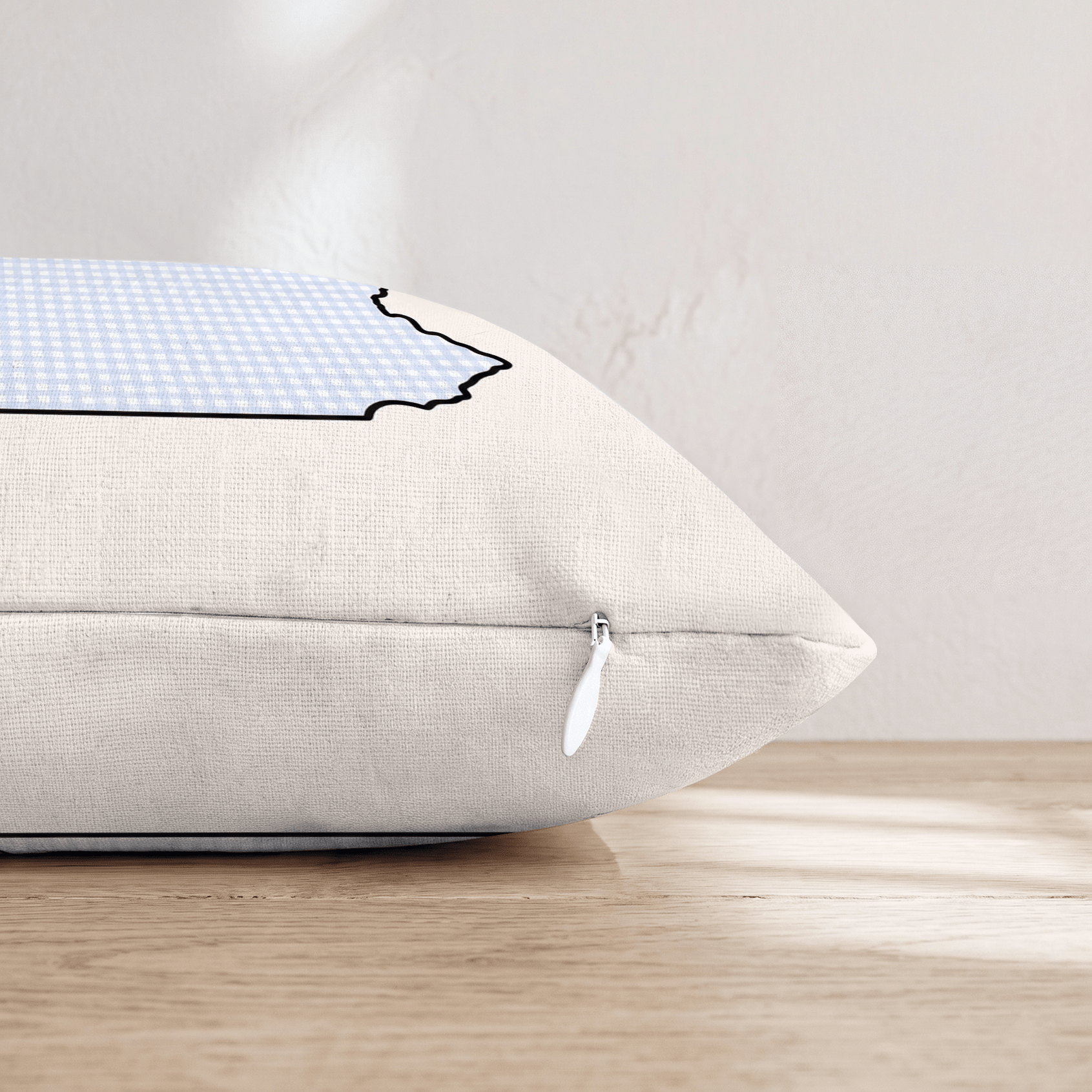 Blue Plaid Pennsylvania Throw Pillow - Hillcroft Home