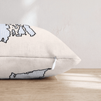 Blue Plaid Rhode Island Throw Pillow - Hillcroft Home