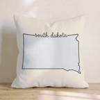 Blue Plaid South Dakota Throw Pillow - Hillcroft Home