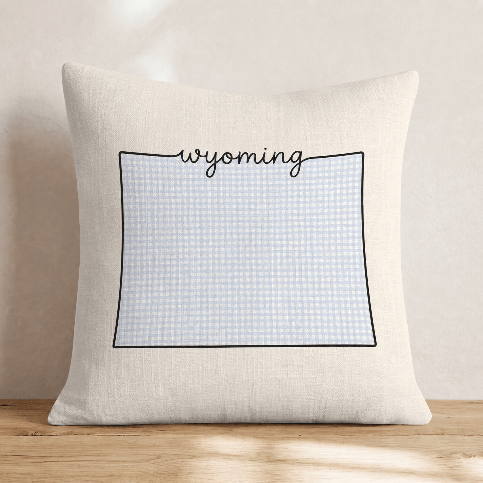 Blue Plaid Wyoming Throw Pillow - Hillcroft Home
