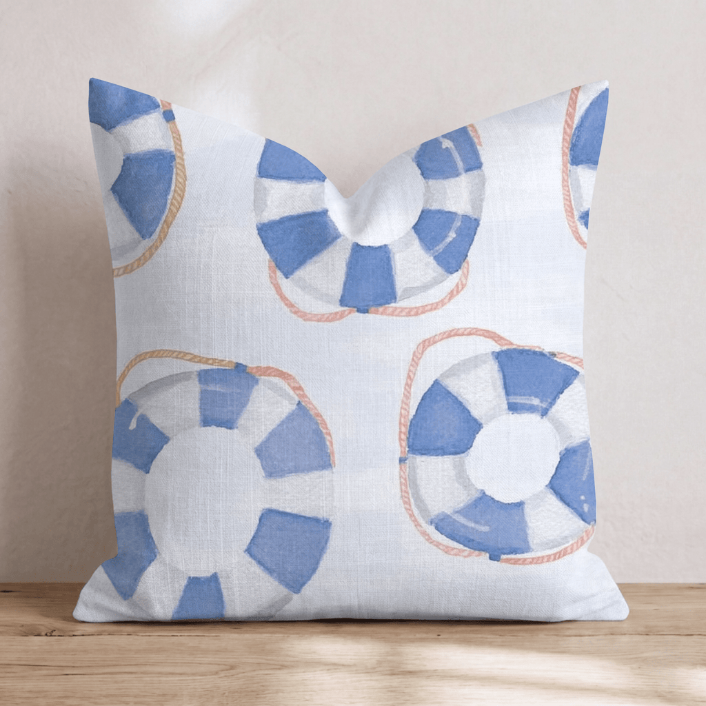 blue rescue tubes Throw Pillow - Hillcroft Home