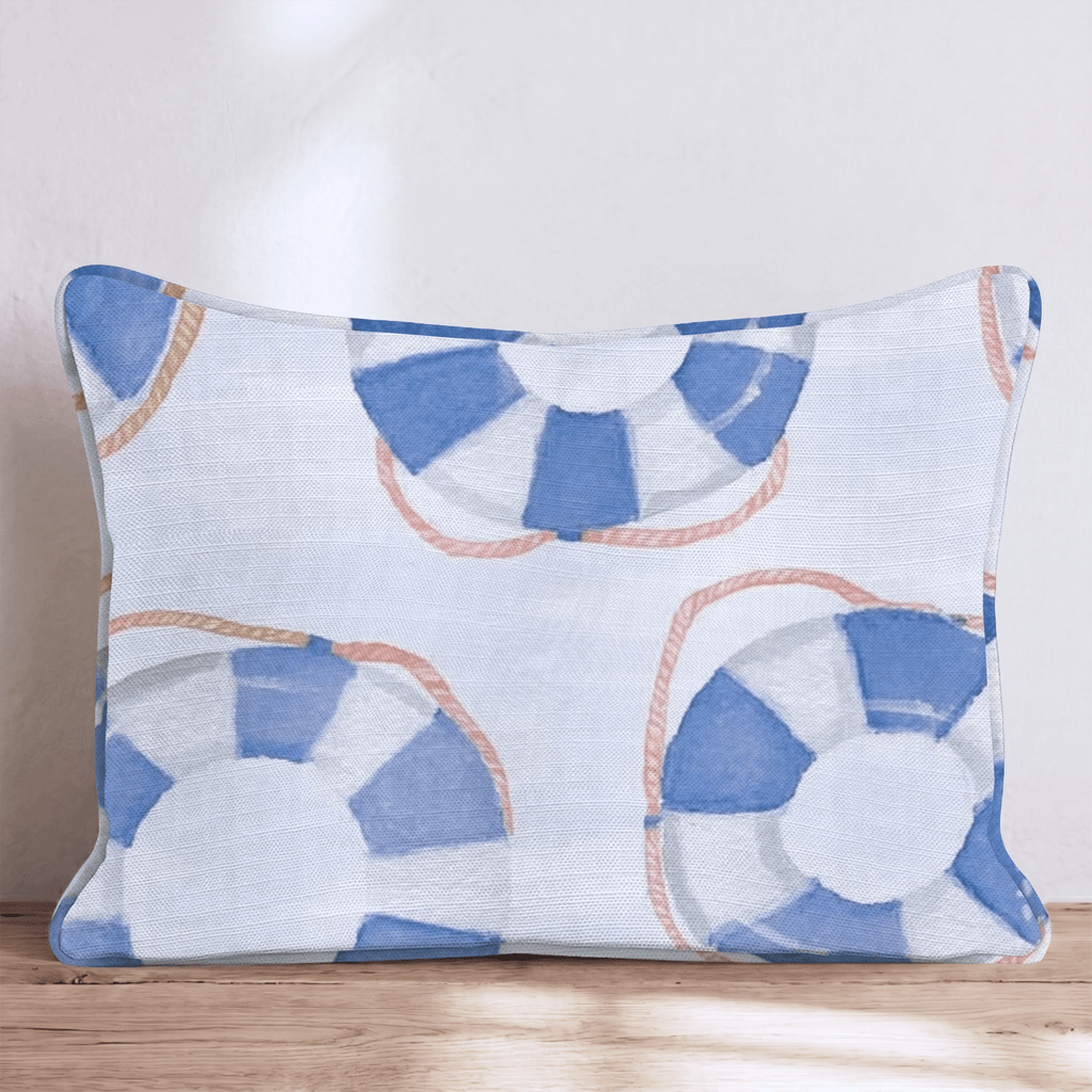 blue rescue tubes Throw Pillow - Hillcroft Home