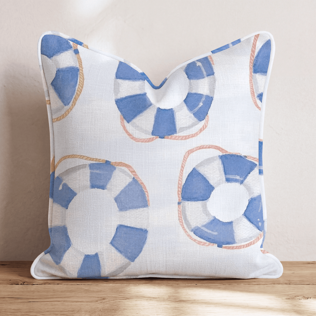 blue rescue tubes Throw Pillow - Hillcroft Home