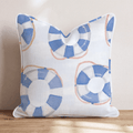 blue rescue tubes Throw Pillow - Hillcroft Home