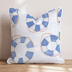 blue rescue tubes Throw Pillow - Hillcroft Home