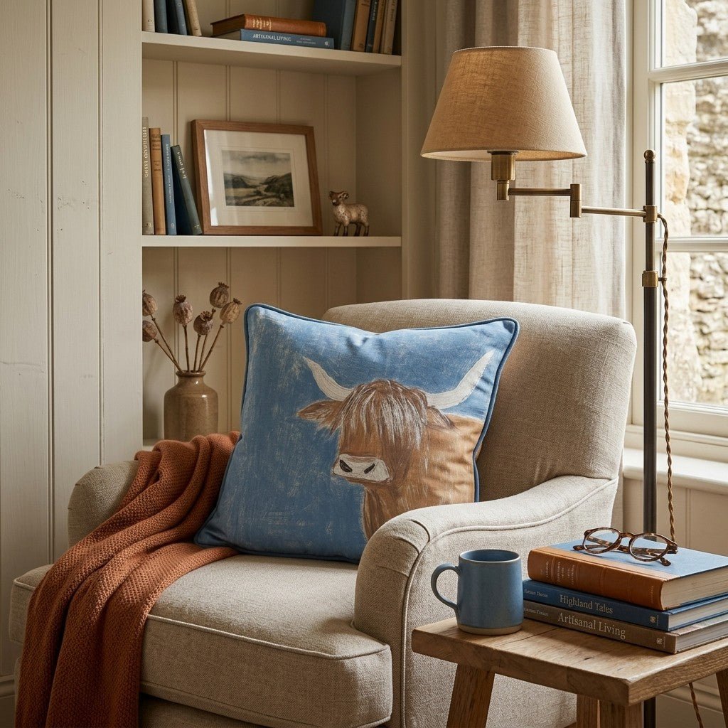 Blue Sky Betty Throw Pillow - Hillcroft Home