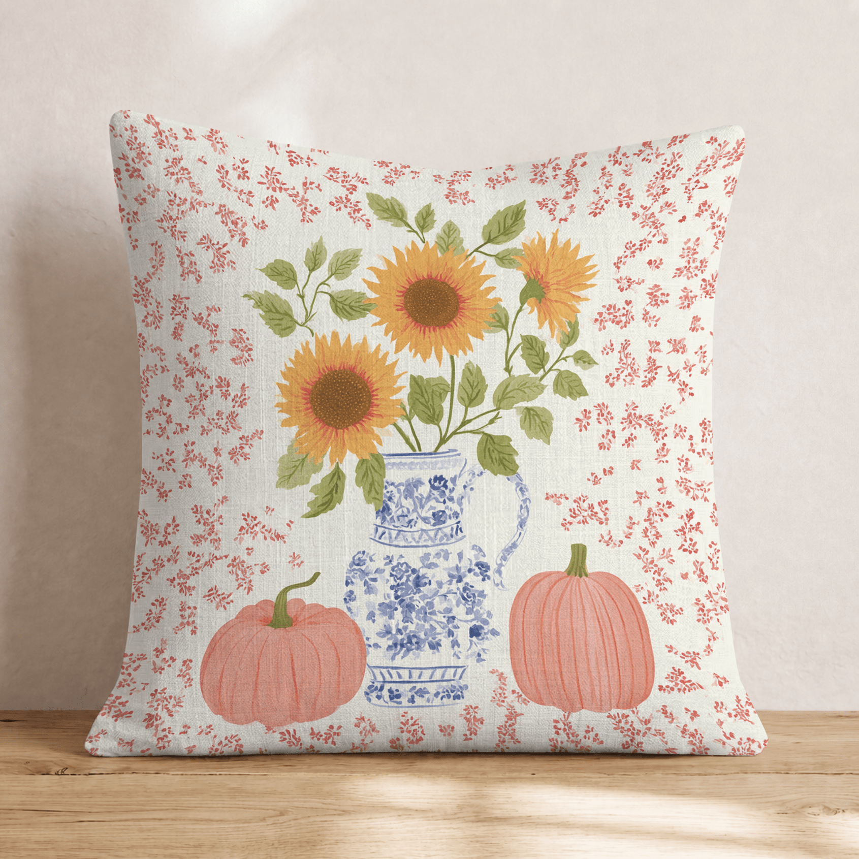 Blue Vase Blues Throw Pillow - Hillcroft Home