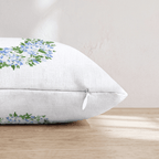 Blue Wreath Throw Pillow - Hillcroft Home