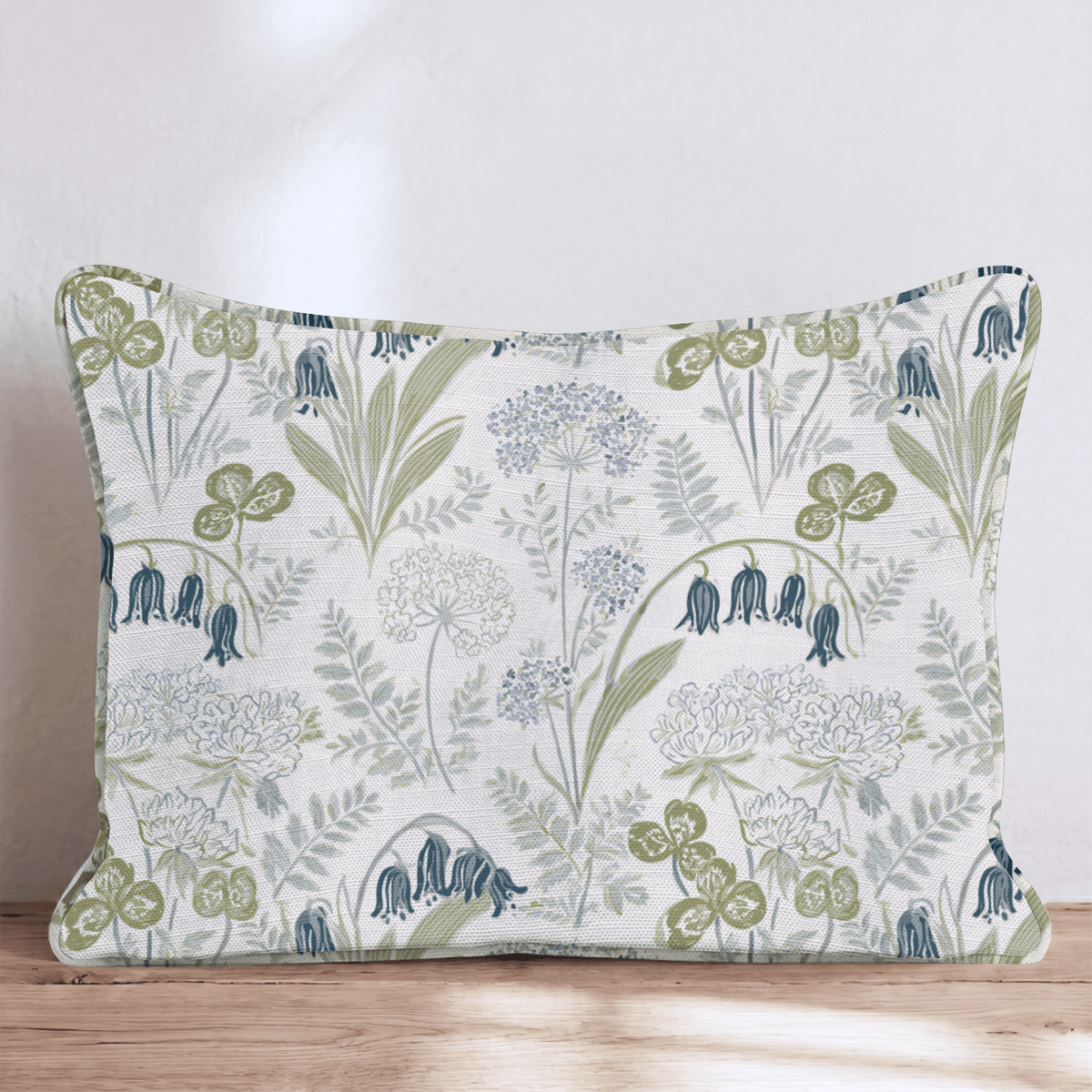 Bluebell Meadow Throw Pillow throw pillow - Hillcroft Home