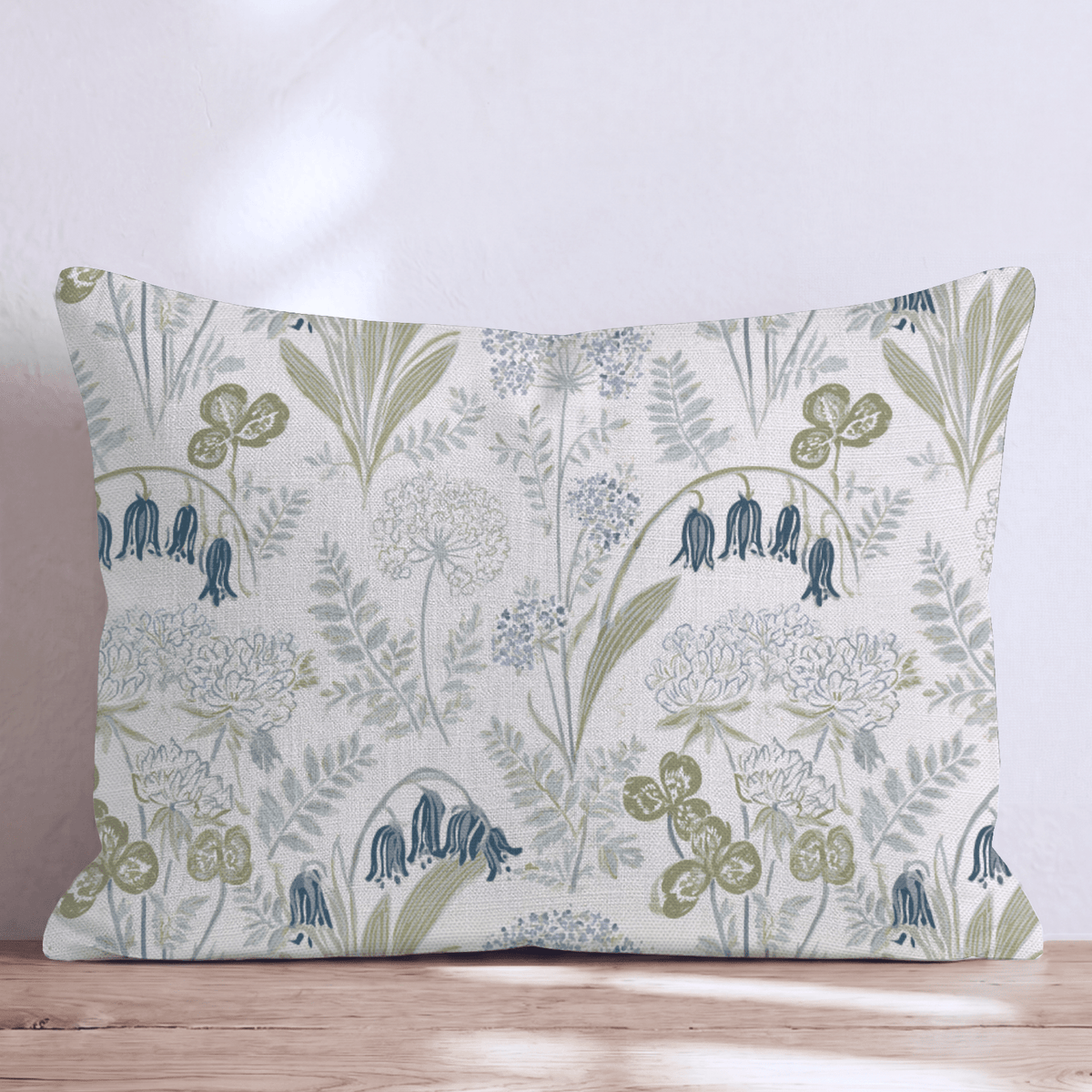Bluebell Meadow Throw Pillow throw pillow - Hillcroft Home