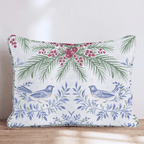 Bluebird Boughs Throw Pillow throw pillow - Hillcroft Home