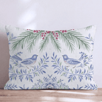 Bluebird Boughs Throw Pillow throw pillow - Hillcroft Home