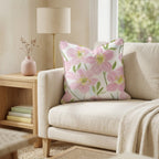 Blush Anemone Lush Throw Pillow - Hillcroft Home
