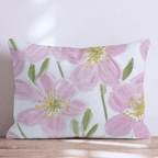 Blush Anemone Lush Throw Pillow - Hillcroft Home