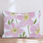 Blush Anemone Lush Throw Pillow - Hillcroft Home