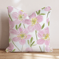 Blush Anemone Lush Throw Pillow - Hillcroft Home