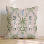 Blush & Blue Sentry Throw Pillow throw pillow - Hillcroft Home