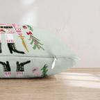 Blush Crown Nutcracker Throw Pillow - Hillcroft Home