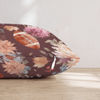 Blush Floral Football Toss Throw Pillow - Hillcroft Home